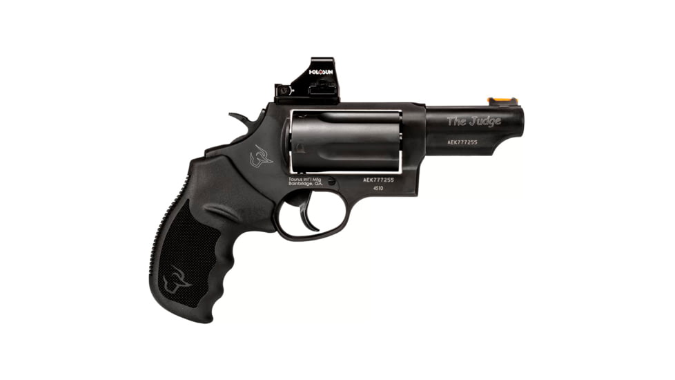 Taurus Judge TORO Revolver, .45 Long Colt/.410 Bore, 3in Barrel, Fixed, Black Frame, Rubber Grip, 5 Round Cylinder, 24410P31T