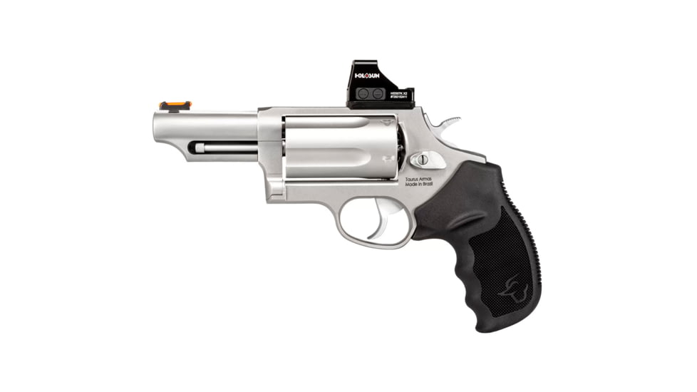 Taurus Judge TORO Revolver, .45 Long Colt/.410 Bore, 3in Barrel, Fixed, Stainless Frame, Rubber Grip, 5 Round Cylinder, 24410P39T