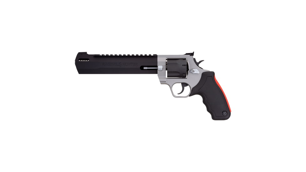 Taurus Raging Hunter Revolver, .357 Magnum/.38 Special, 8.38in Barrel, Large, Adjustable, Stainless Frame, Rubber Grip, 7 Round Cylinder, 2357085RH