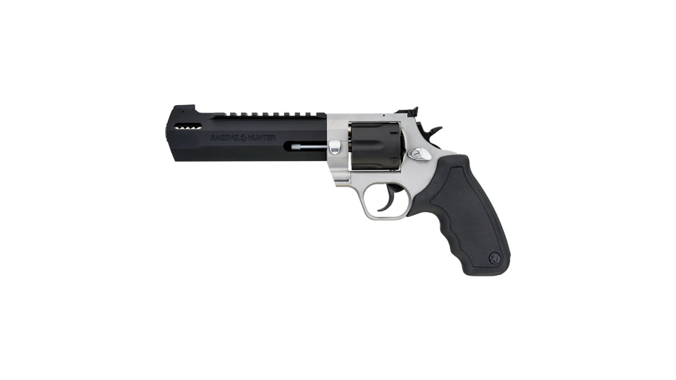Taurus Raging Hunter Revolver, .44 Remington Magnum, 6.75in Barrel, Large, Adjustable, Stainless Frame, Rubber Grip, 6 Round Cylinder, 2440065RH