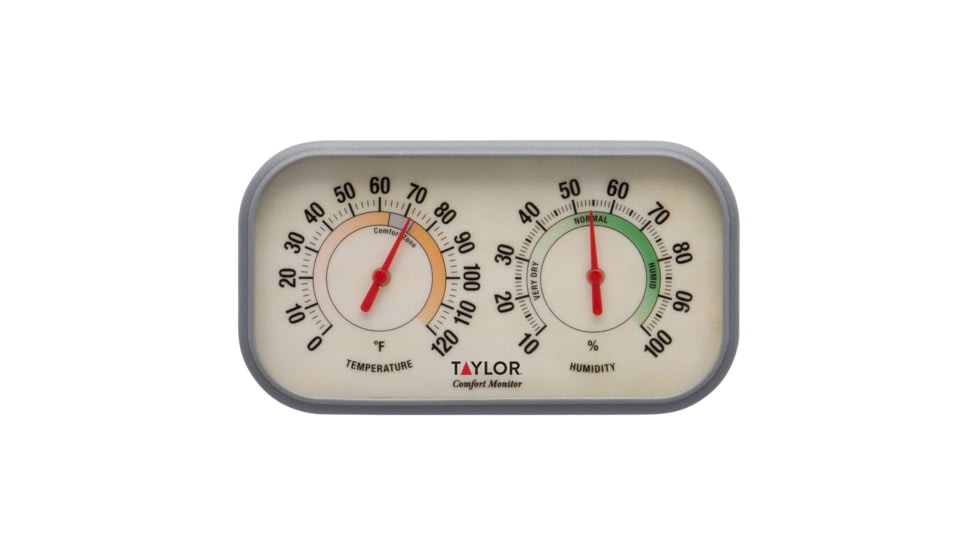 Taylor Desk/Wall Thermometer, Gray, 5506
