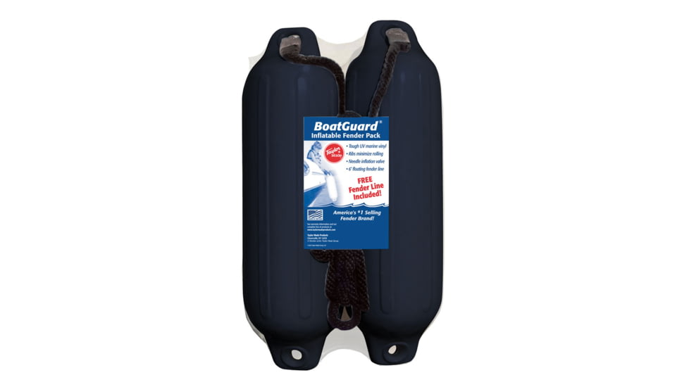 Taylor Made Fender Kit With Rope - 5in x 18in, Black, 5in x 18in, 31015B2P