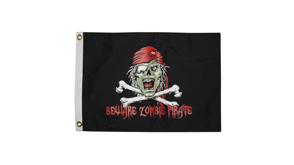 Taylor Made Pirate Zombie Nylon Flag 12in x 18in, 1610