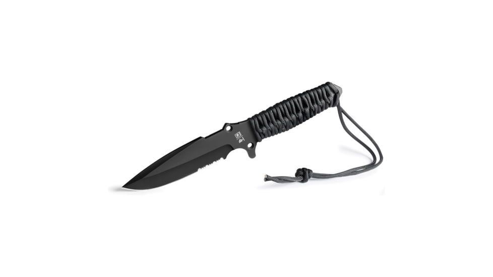 TB Outdoor Survival Fixed Blade Black