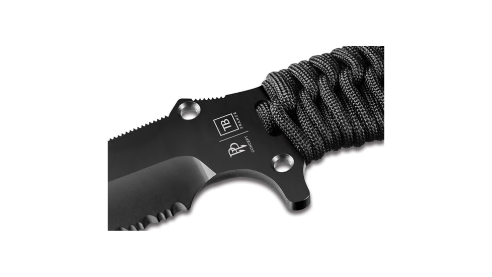 TB Outdoor Survival Fixed Blade Black