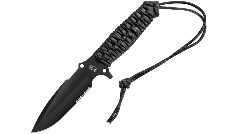 TB Outdoor Survival Fixed Blade Black