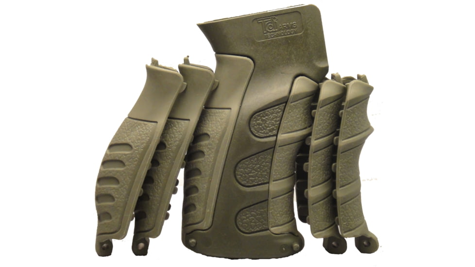 Tdi Arms AK47/Galil Interchangeable Weapon Grip - 6 pcs, Green, Medium, UPG47-G