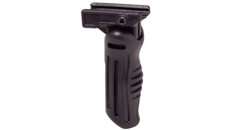 Tdi Arms Folding Grip 3 Positions w/ Batt Compartment, Black, Small, FFG2B-BL