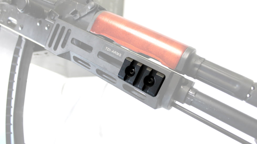 Tdi Arms Picatinny Tactical Rail w/ MLOK Interface, Aluminum, 3 Slots, Black, Small, MLOK-R3