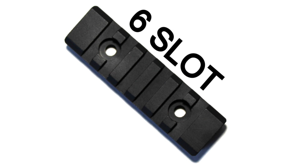 Tdi Arms Picatinny Tactical Rail w/ MLOK Interface, Aluminum, 7 Slots, Black, Small, MLOK-R7