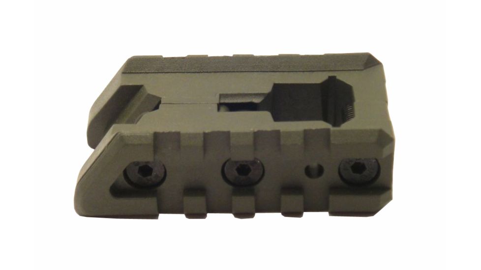Tdi Arms Side by Side Twin Picatinny Rail, AR15, Polymer, Green, Small, TPR15P-G