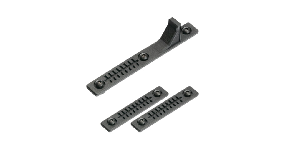 Tdi Arms Stitch-HS M-Lok Rail Cover, 2 Short, 1 Hand Stop, Black, 028672550760