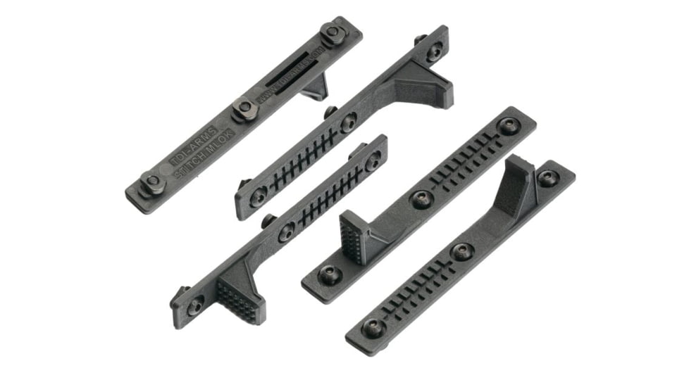Tdi Arms Stitch-HS M-Lok Rail Cover, 2 Short, 1 Hand Stop, Black, 028672550760
