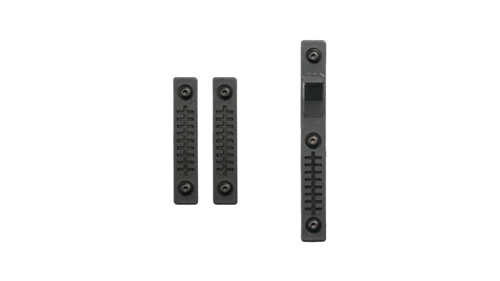 Tdi Arms Stitch-HS M-Lok Rail Cover, 2 Short, 1 Hand Stop, Black, 028672550760