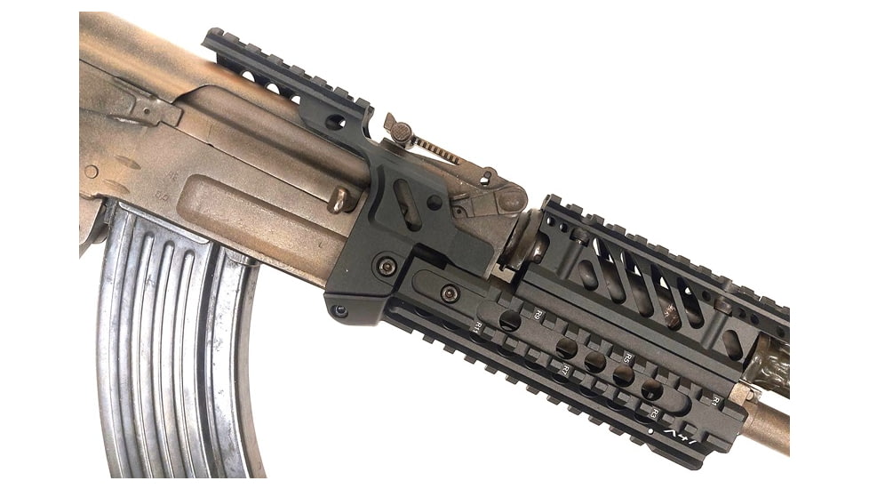 Tdi Arms X47K Universal 5 Rails System Short Tail AK Handguard, 13in, Black, 028672551002