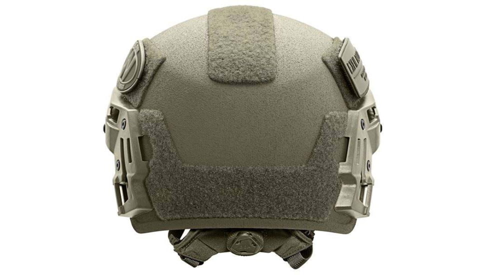 Team Wendy EXFIL Ballistic Helmet w/Shroud, Boltless LED Retention, Left Eye Dominant, Green, Medium/Large, 73-71S-E71-L