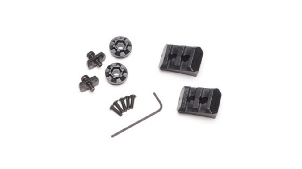 Team Wendy EXFIL Rail 2.0 Accessory Kit - 2-Goggle Post, 2-Mini-Tinny, Black, 70-RAK-BK