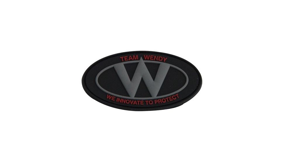 Team Wendy 'W'' Logo Patch 2in x 3in, Black, C390-BK-2
