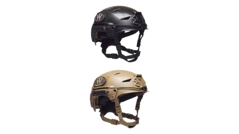 Team Wendy LTP EXFIL Helmet, with Shroud, Black, Coyote Brown