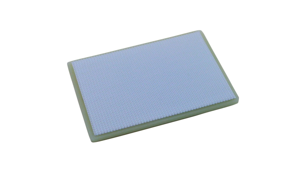 TEC Accessories BEACON Patch, 3in X 2in X 0.19in, Proprietary Embrite Compound Construction, Hook And Loop Backing, Biohazard Artwork, Glows Aqua In The Dark, EMP-002-A