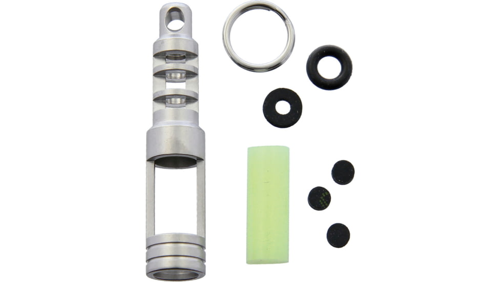 TEC Accessories Chain Reaction Isotope Fob, 1.66 overall, TEC aqua glow pellet, TEC-SCR-EA