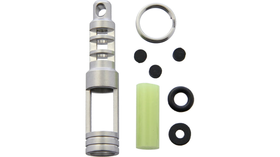 TEC Accessories Chain Reaction Isotope Fob, 1.66 overall, TEC green glow pellet, TEC-SCR-EG