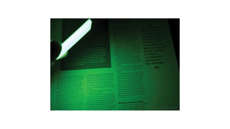 TEC Accessories Embrite Beacon Morale Patch, 2in X 3in X 0.19in, Hook And Loop Attachment, Green, EMP-001-G