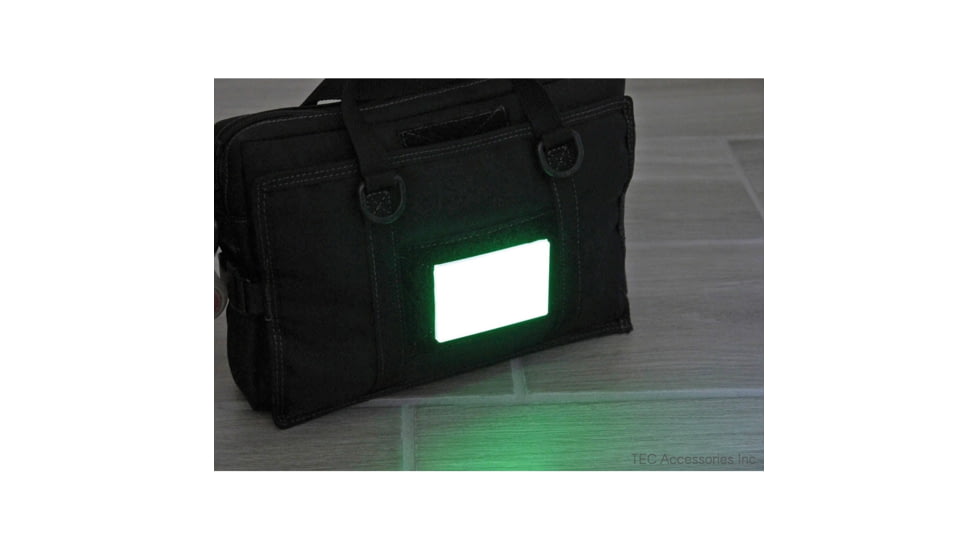 TEC Accessories Embrite Beacon Morale Patch, 2in X 3in X 0.19in, Hook And Loop Attachment, Green, EMP-001-G