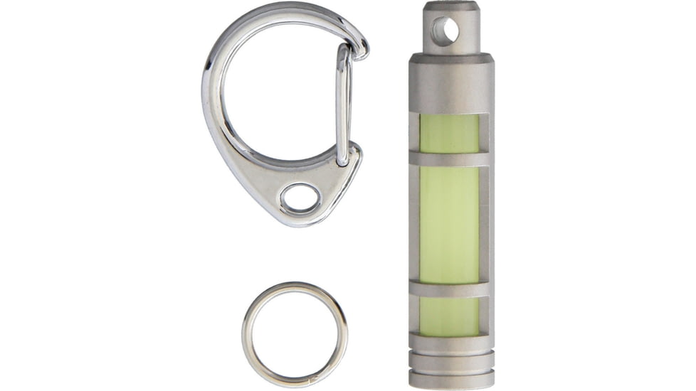 TEC Accessories Embrite Glow Fob SS, 1.5, SS Housing, Embrite Technology Glows Up To 12 Hours When Exposed To Sunlight/Uv Light, Indoor/Outdoor Use, Keyring, S3-SB-NAT-EG