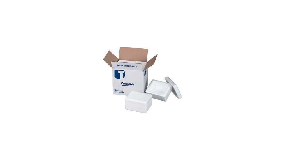 Tegrant Thermosafe ThermoSafe Thick and Thin Wall Insulated Shippers, Expanded Polystyrene, ThermoSafe Brands 346UPS Thin Wall, Assembled Foam Unit In Corrugated Carton