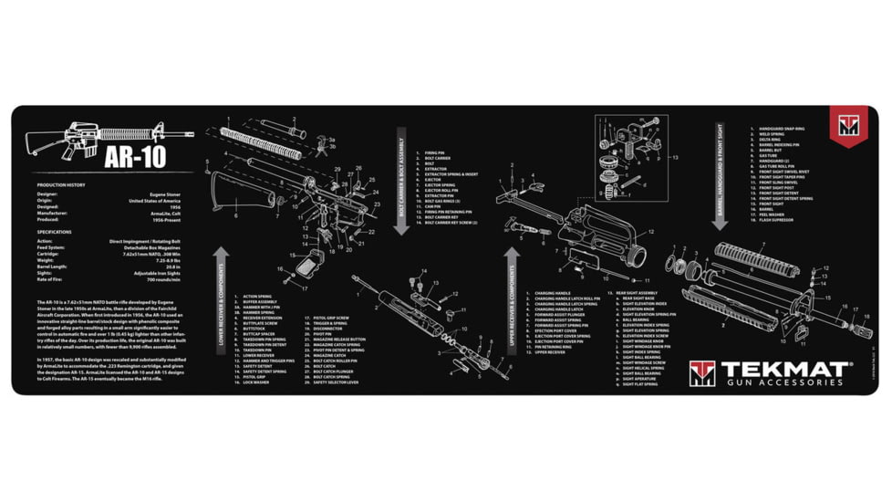 TekMat AR10 Gun Cleaning Mat, TEK-R44-AR10