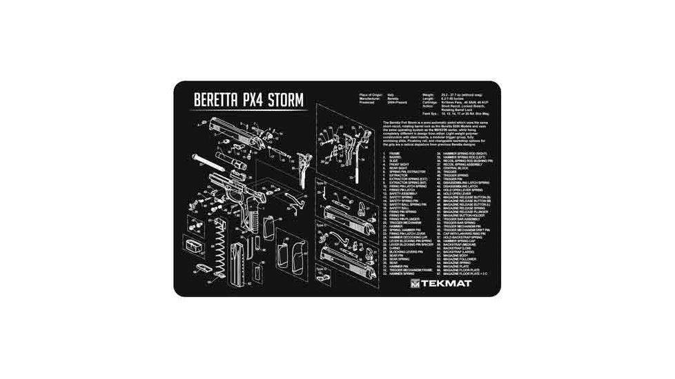 Tekmat Armorers Bench Mat 11''x17'' Beretta Px4 Pistol