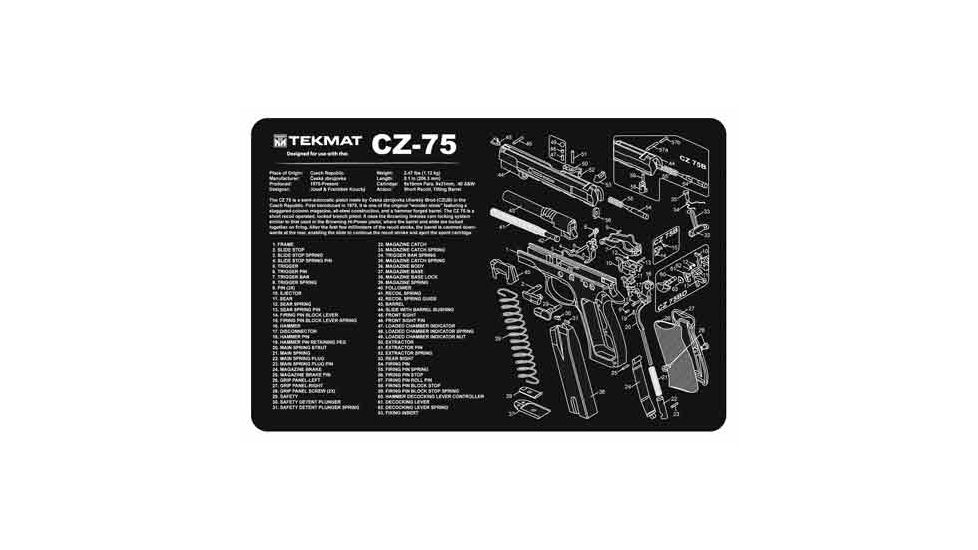 Tekmat Armorers Bench Mat 11''x17'' Cz-75 Pistol