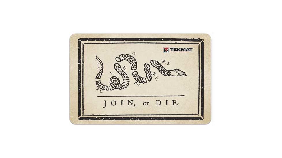 Tekmat Armorers Bench Mat 11''x17'' Join Or Die Flag