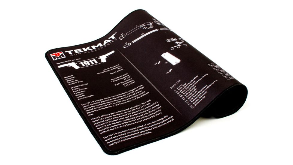 Tekmat Armorers Bench Mat Ultra 15x20 1911 Black