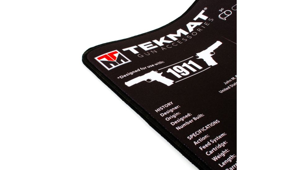 Tekmat Armorers Bench Mat Ultra 15x20 1911 Black