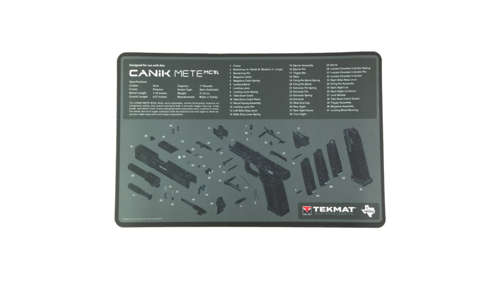 TekMat Cleaning Mat, Canik METE MC9L, TEK-R17-CANIK-MC9L