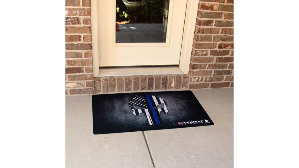 TekMat Punisher Blueline Door Mat, TEK-42-BLUELINE