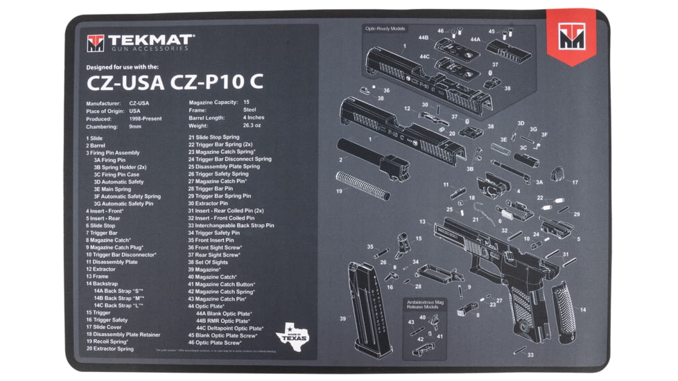 TekMat TEKR17CZP10C CZ P-10C Cleaning Mat