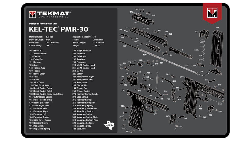 TekMat Cleaning Mat, 17x11, Gray, Thermoplastic Fiber Top w/Vulcanized Rubber Back, TEK-R17-KEL-PMR3
