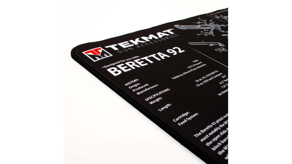 TekMat Ultra 20 - Beretta 92 Gun Cleaning Mat, TEK-20-BER92