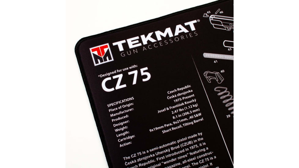 TekMat Ultra 20 - CZ-75 Gun Cleaning Mat, TEK-20-CZ75
