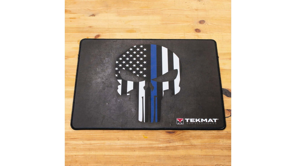 TekMat Ultra 20 - Punisher Blueline Gun Cleaning Mat, Punisher Blueline, TEK-20-PUNISHER-BL