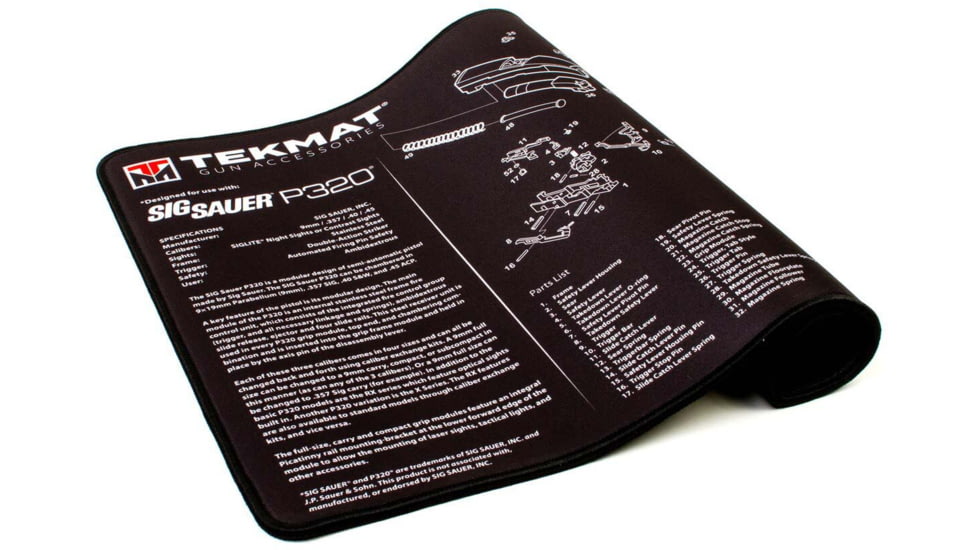 TekMat Ultra 20 - Sig Sauer P320 Gun Cleaning Mat, Black, TEK-20-SIGP320