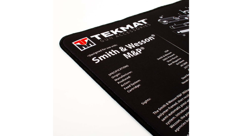 TekMat Ultra 20 - Smith and Wesson MP Gun Cleaning Mat, Black, TEK-20-SW-MP
