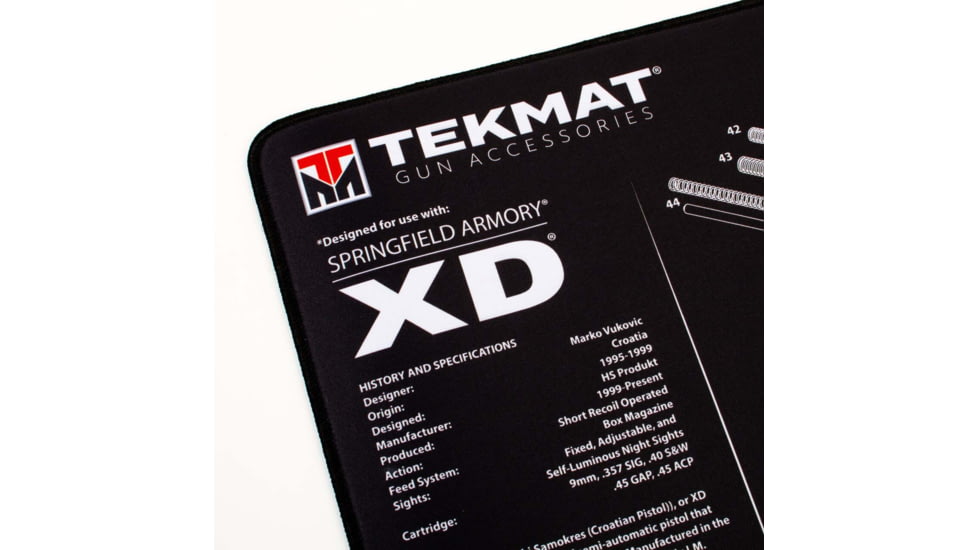 TekMat Ultra 20 - Springfield Armory XD Gun Cleaning Mat, Black, TEK-20-XD