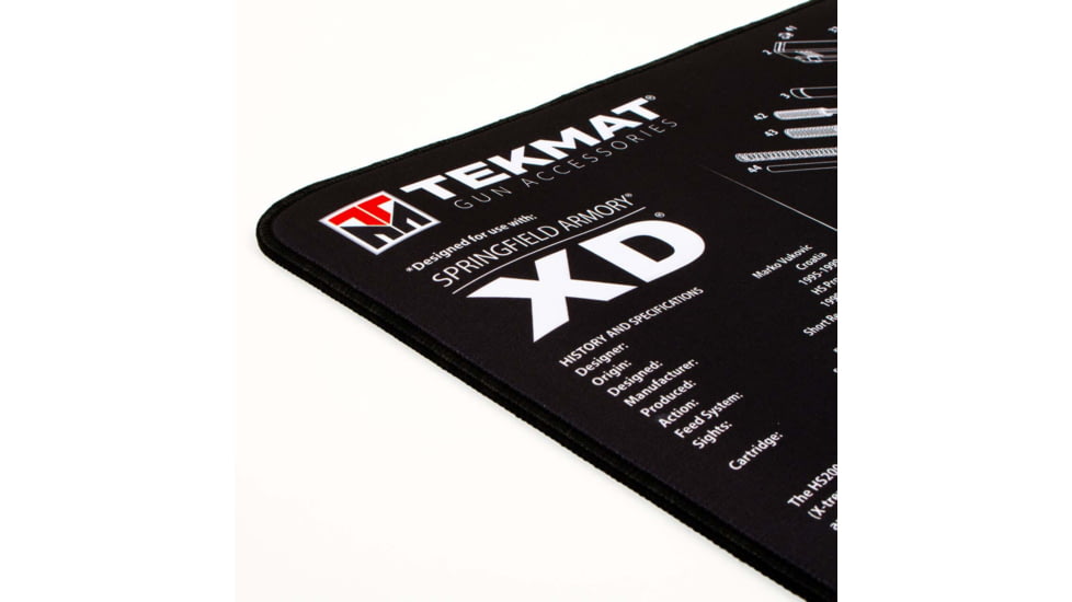TekMat Ultra 20 - Springfield Armory XD Gun Cleaning Mat, Black, TEK-20-XD