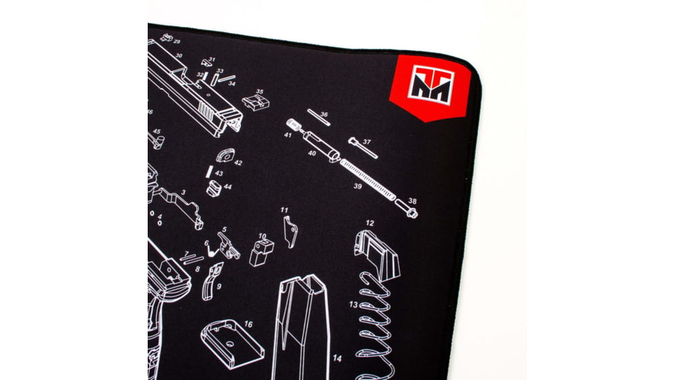 TekMat Ultra 20 - XD Mod 2 Gun Cleaning Mat, Black, TEK-20-XDMOD2