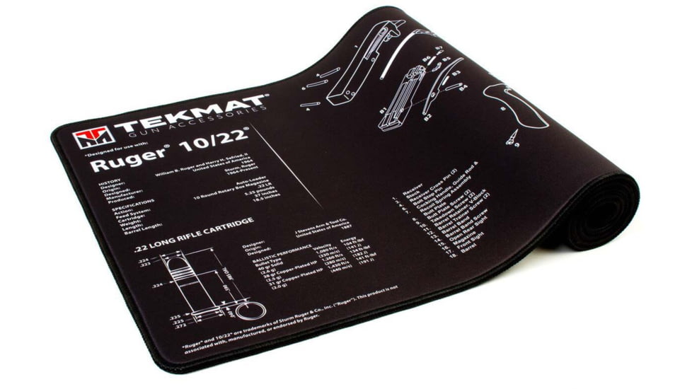 TekMat Ultra 44 - Ruger 10/22 -Gun Cleaning Mat, Black, TEK-44-1022