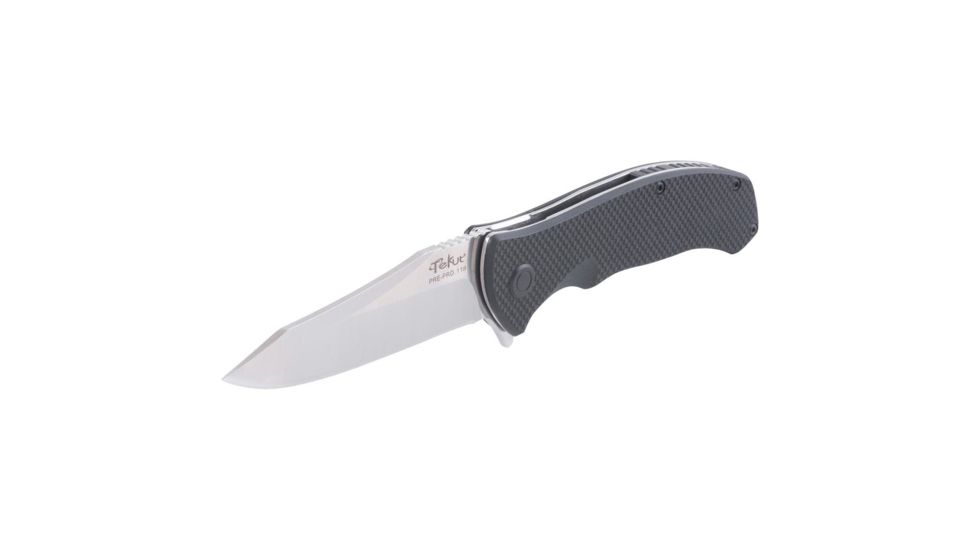 Tekut Tough Fixed Blade Knife, 3.5 in, Black 77765